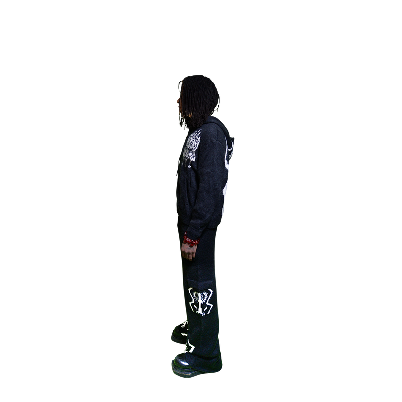 Cozy Mohair Zip-Hoodie by EREHWON