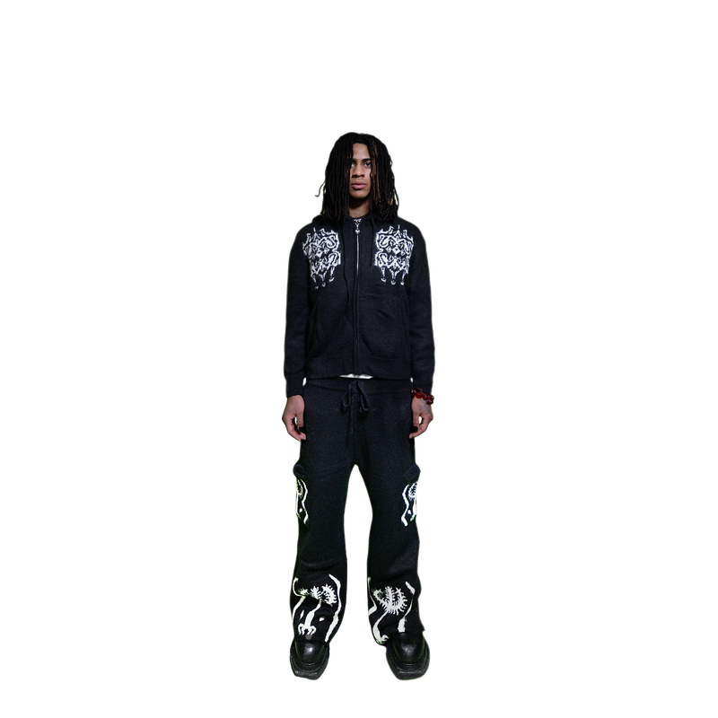 Cozy Mohair Zip-Hoodie by EREHWON