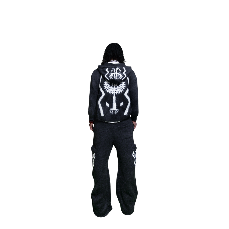 Cozy Mohair Zip-Hoodie by EREHWON