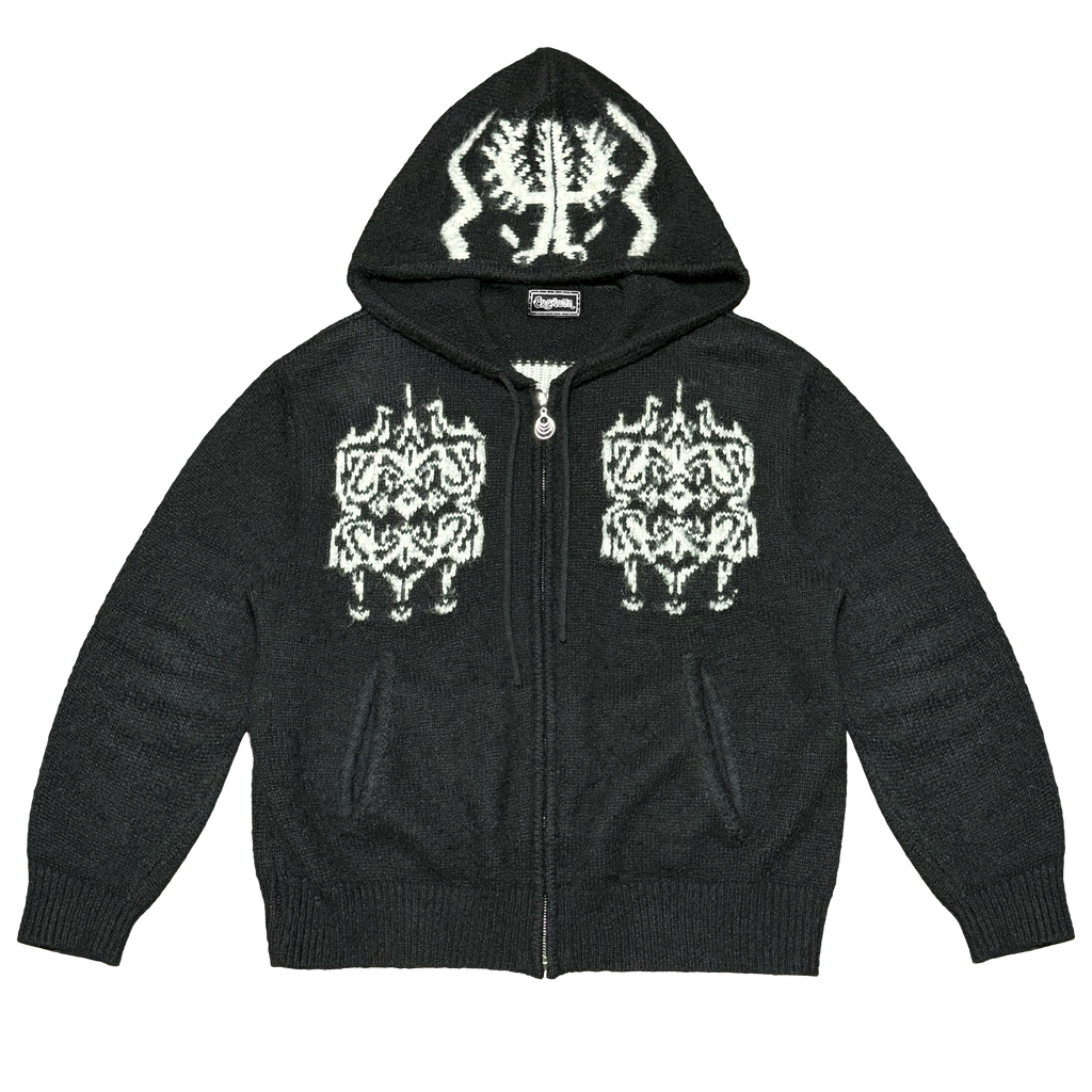 トップス Erehwon Mohair Zip Up Hoodie and Pants Cozy Mohair Zip-Hoodie by EREHWON