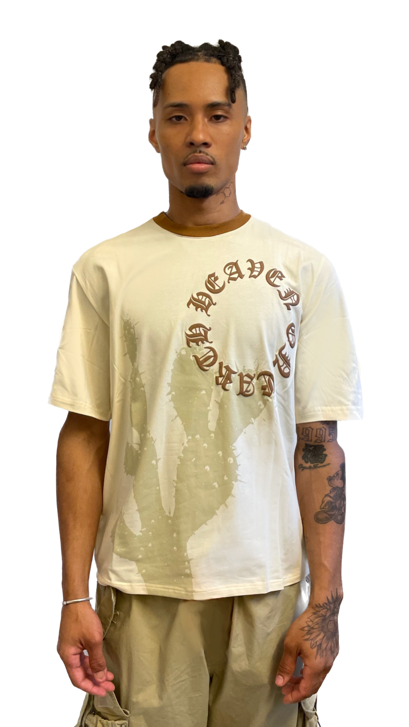 HEAVEN ON EARTH CACTUS RINGER TEE DAWN